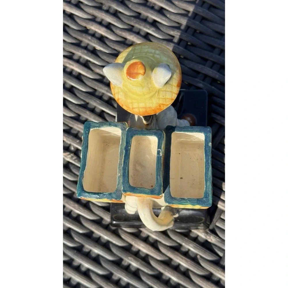 Vintage Donkey Catch-All Caddy Cufflinks Rings Jewelry Holder Ceramic 7